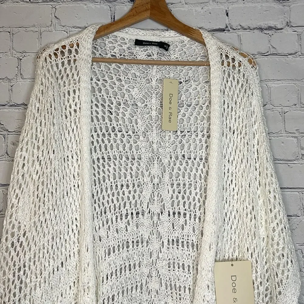 Doe & Rae Fisher Net Open Cardigan